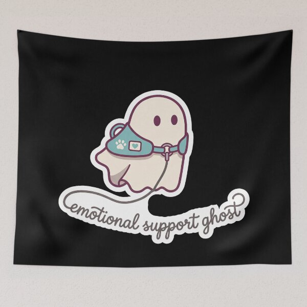 Item preview, Emotional Support Ghost — Cute Service Vest Art designed and sold by TheCalmEdit.