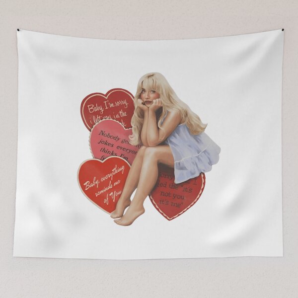 Item preview, Sabrina Carpenter Valentine Heart designed and sold by WallHelloStore.