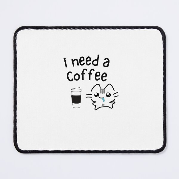 Item preview, Cute Cat ı need a coffe funny ıllustration designed and sold by esmadesigns.