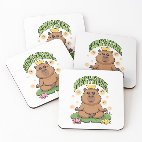 Item preview, Zen Yoga Capybara Meditating Funny Cute Animal designed and sold by Créative touche .