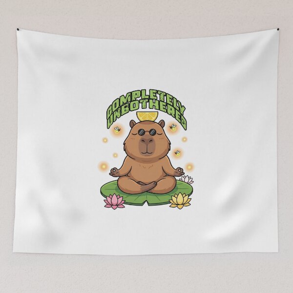 Item preview, Zen Yoga Capybara Meditating Funny Cute Animal designed and sold by Créative touche .