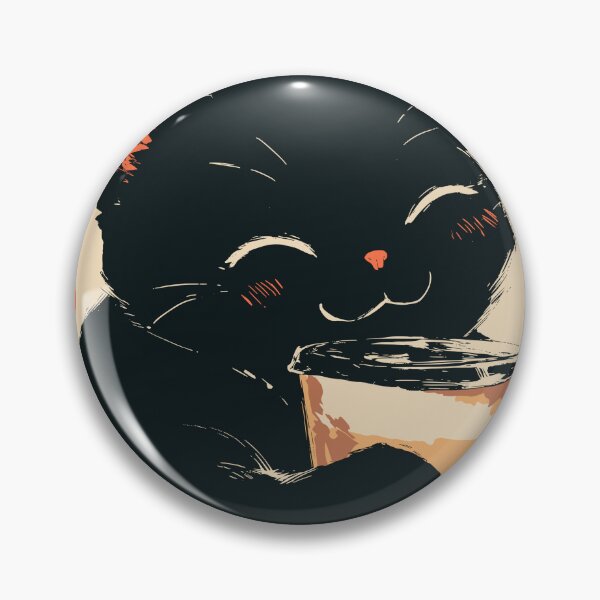 Item preview, Cute Black Cat Drinking Boba Milk Tea Japanese designed and sold by mustbewhy.