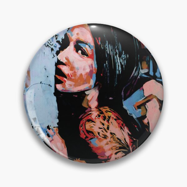 Item preview, Handmade Acrylic Tattooed Girl Portrait - Urban Muse designed and sold by supernikol.