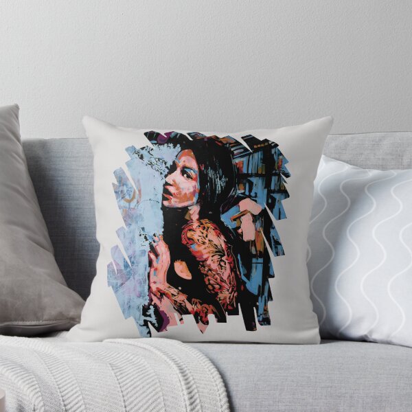 Item preview, Handmade Acrylic Tattooed Girl Portrait - Urban Muse designed and sold by supernikol.