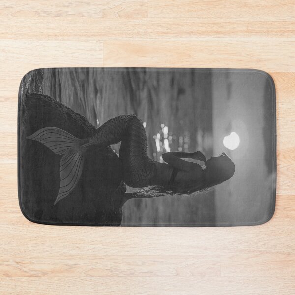 Item preview, Venus of the South Seas mermaid at sunset nautical ocean vintage black and white photographic art print designed and sold by Astrid Arkhangelsky.