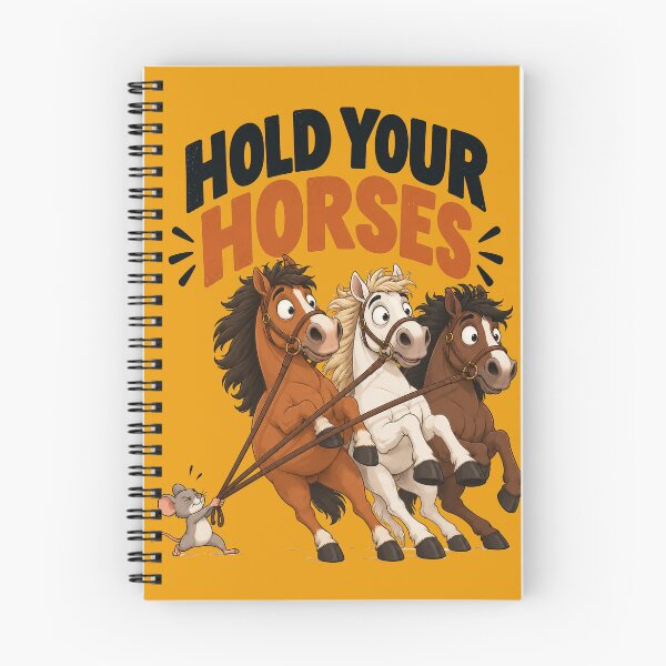 Item preview, Hold Your Horses – Funny Mouse & Horses designed and sold by Furflix.