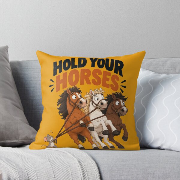 Item preview, Hold Your Horses – Funny Mouse & Horses designed and sold by Furflix.