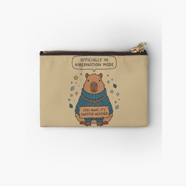 Item preview, Officially In Hibernation Mode Cute Capybara Sweater Weather Art designed and sold by Fine-Arts-Lab.