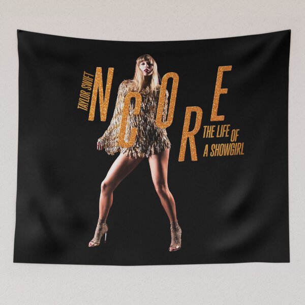 Item preview, Copy of v2Taylor Swift TLOAS Showgirl Encore Edition Sticker – Gold Glitter Encore Era Design designed and sold by taylorvinyls.