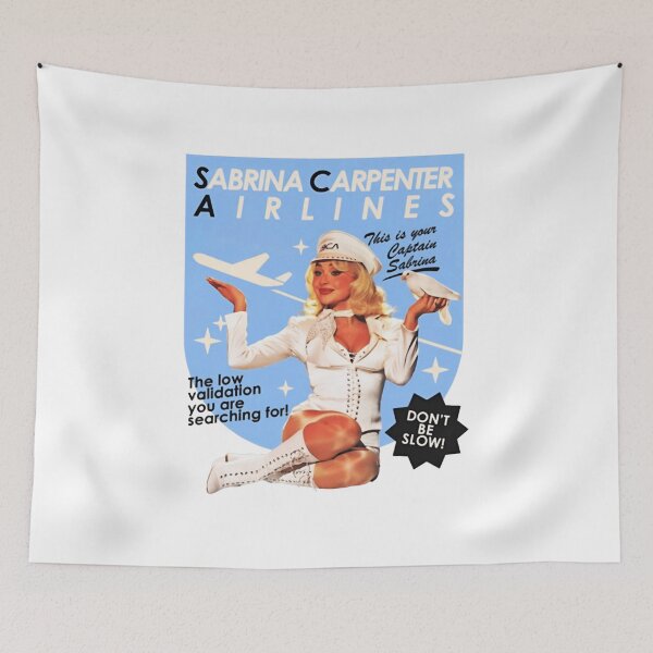 Item preview, Sabrina Carpenter Airlines Captain designed and sold by WallHelloStore.