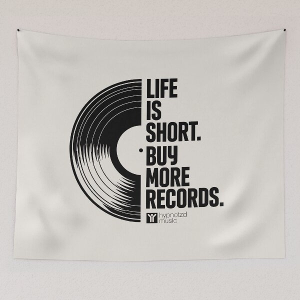 Item preview, Life Is Short Buy More Records | Vinyl Record Lover Design designed and sold by paulo silveira.