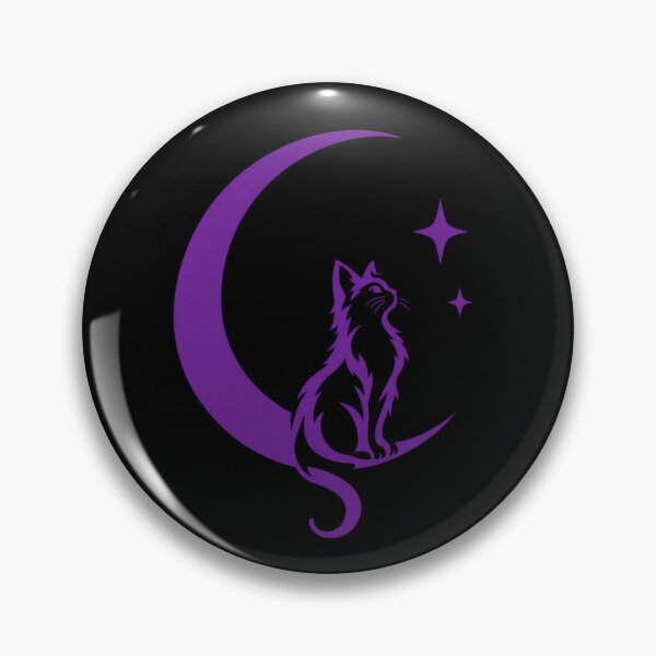Item preview, Crescent Moon Cat designed and sold by MoonlitNeko.