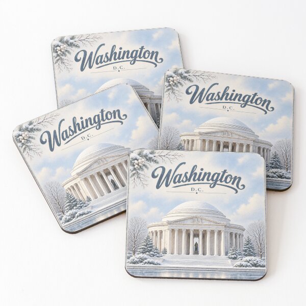 Item preview, Washington DC Winter Wall Art – Vintage Jefferson Memorial designed and sold by Eclipse 3699.