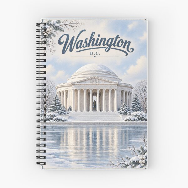 Item preview, Washington DC Winter Wall Art – Vintage Jefferson Memorial designed and sold by Eclipse 3699.