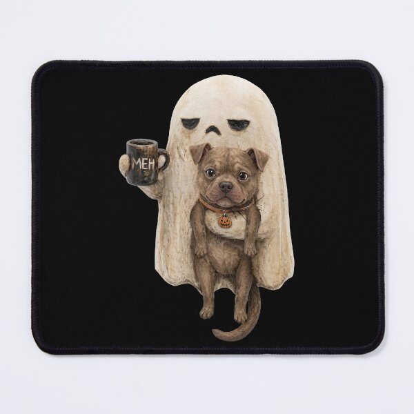 Item preview, Meh Ghost Spooky Dog Breeds Funny Halloween Coffee Lover designed and sold by SenoritaVixyArt.