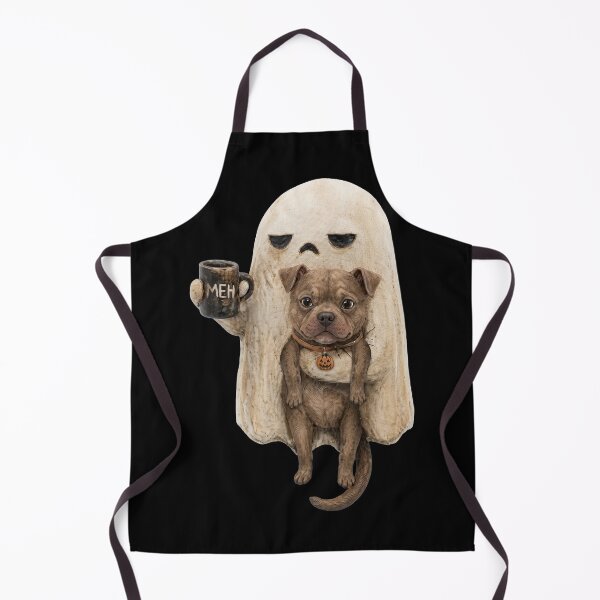 Item preview, Meh Ghost Spooky Dog Breeds Funny Halloween Coffee Lover  designed and sold by SenoritaVixyArt.