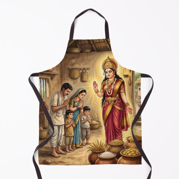 Item preview, Mata Annapurna Devotional Art designed and sold by hutofdesigns.