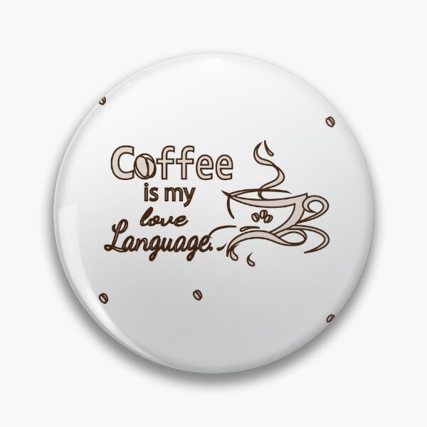 Item preview, Coffee Is My Love Language – Typography & Line Art Coffee Design designed and sold by Carftora786.
