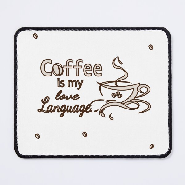 Item preview, Coffee Is My Love Language – Typography & Line Art Coffee Design designed and sold by Carftora786.