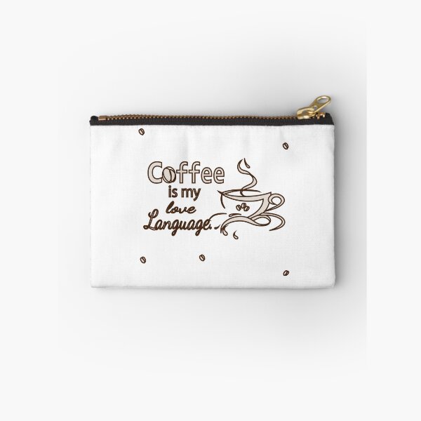 Item preview, Coffee Is My Love Language – Typography & Line Art Coffee Design designed and sold by Carftora786.