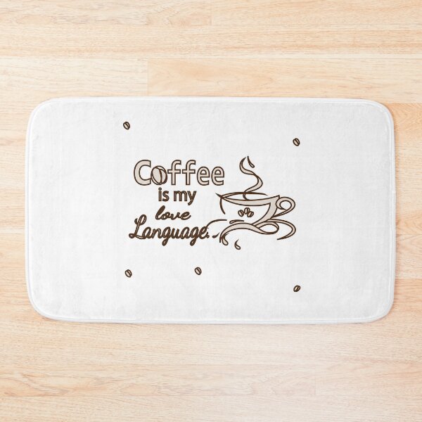 Item preview, Coffee Is My Love Language – Typography & Line Art Coffee Design designed and sold by Carftora786.