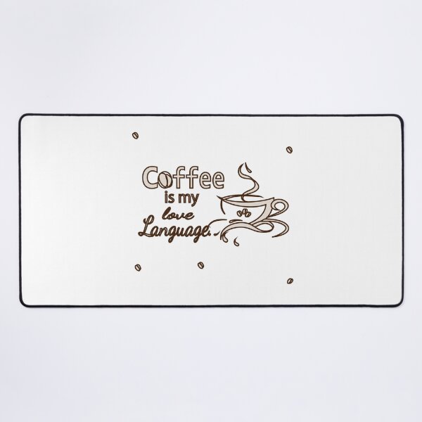 Item preview, Coffee Is My Love Language – Typography & Line Art Coffee Design designed and sold by Carftora786.