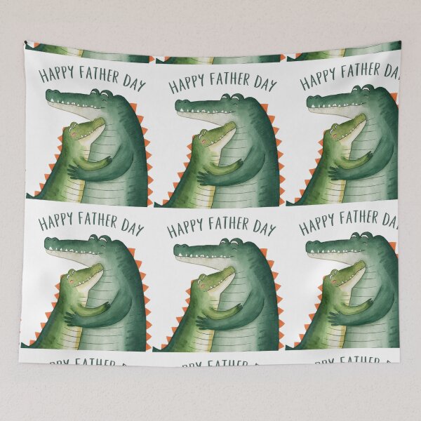 Item preview, Happy Father's Day Crocodiles Daddy Cool designed and sold by theomahkaos.