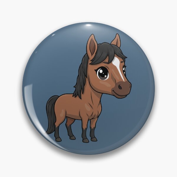 Item preview, A chibi-style drawing of the Abyssinian Horse designed and sold by Cheval-de-coeur.