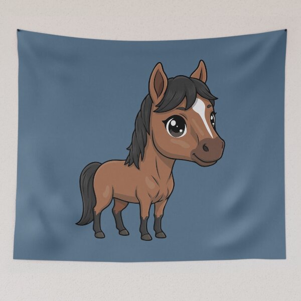 Item preview, A chibi-style drawing of the Abyssinian Horse designed and sold by Cheval-de-coeur.