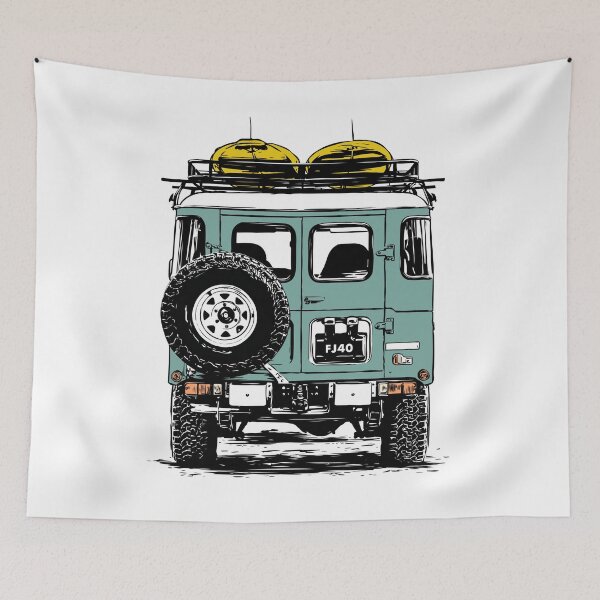 Item preview, Toyota Land Cruiser Vintage 4x4 FJ40 Surf Back designed and sold by blackdogshop.