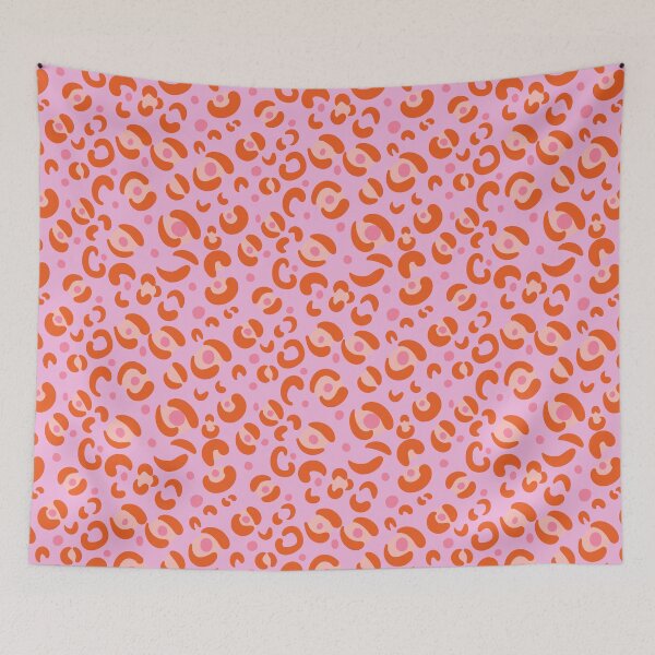 Item preview, Abstract Leopard Print in Orange & Pink designed and sold by raghda-s-m.