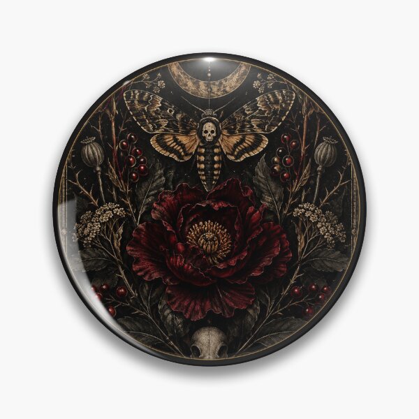 Item preview, The Midnight Herbarium Gothic Botanical Wall Art designed and sold by D69 Designs.