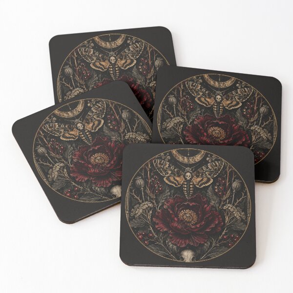 Item preview, The Midnight Herbarium Gothic Botanical Wall Art designed and sold by D69 Designs.