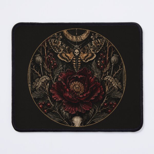 Item preview, The Midnight Herbarium Gothic Botanical Wall Art designed and sold by D69 Designs.