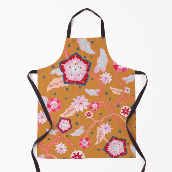 Item preview, Golden Botanical Rhapsody – Burnt Saffron designed and sold by Piret Victoria Ribas.