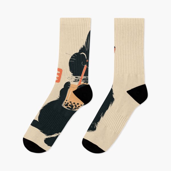 Item preview, Boba Tea Lover Black Cat Japanese Vintage designed and sold by mustbewhy.