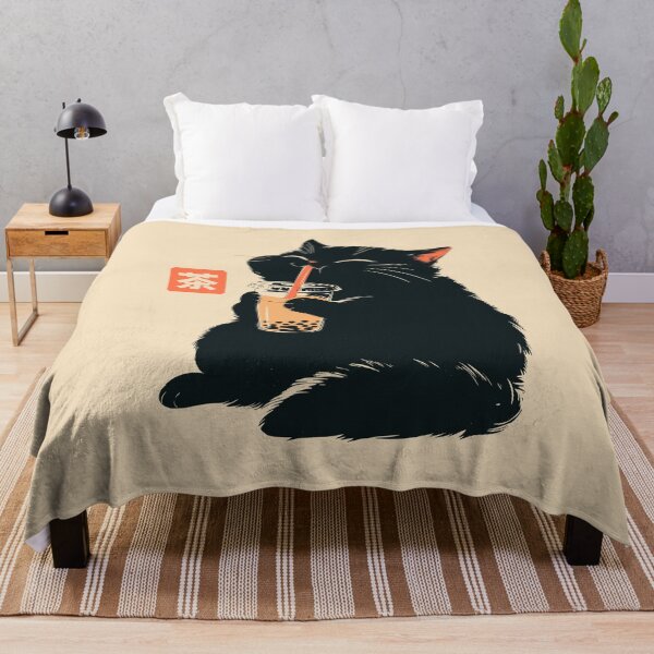 Item preview, Boba Tea Lover Black Cat Japanese Vintage designed and sold by mustbewhy.