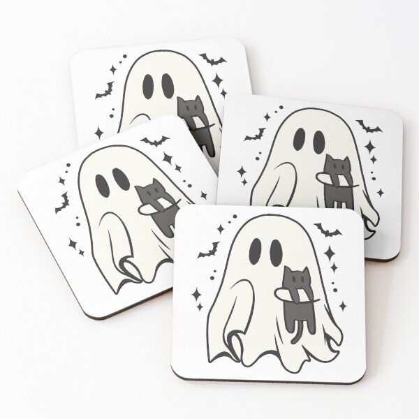 Item preview, Cat - Ghost Cat - Boo-P Ghost Cat - Ghost Cat Halloween - Cute Spooky Ghost - Halloween Black Cat & Ghost designed and sold by Ibrahimott.