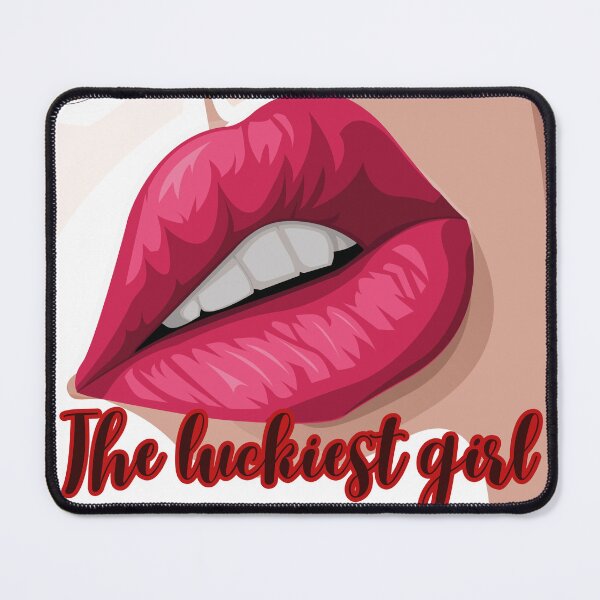 Item preview, The Luckiest Girl Pop Art Lips Sticker designed and sold by velvetwings.