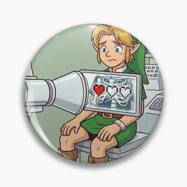 Item preview, Link sits nervously under an X-ray machine. designed and sold by gorillazone_co.