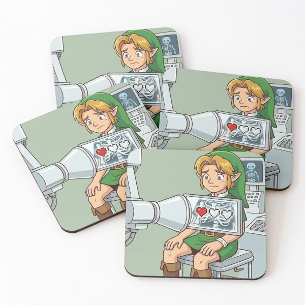 Item preview, Link sits nervously under an X-ray machine. designed and sold by gorillazone_co.