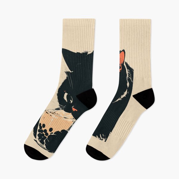 Item preview, Asian Drink Boba Black Cat Japanese Aesthetic designed and sold by mustbewhy.