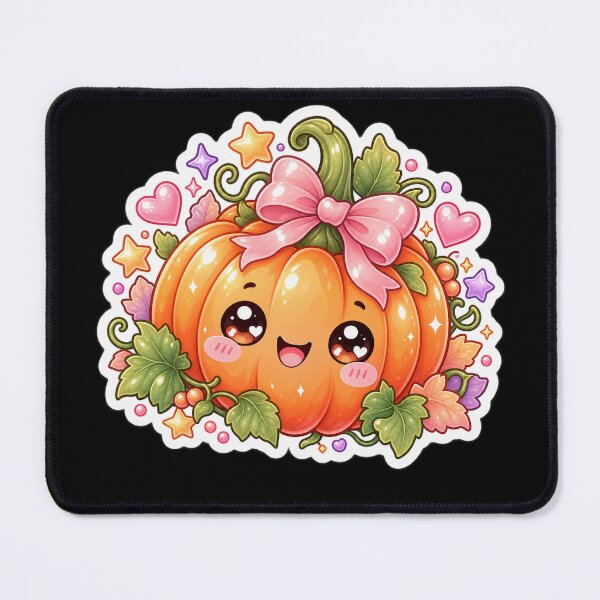 Item preview, Cute Kawaii Pumpkin Sticker designed and sold by Christiana-Art.