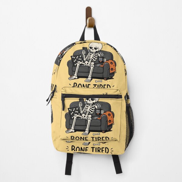Item preview, Bone Tired Skeleton Scrolling Phone –Funny Lazy Halloween designed and sold by creativerooney.