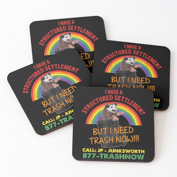 Item preview, I Have A Structured Settlement But I Need Trash Now Raccoon designed and sold by SenoritaVixyArt.