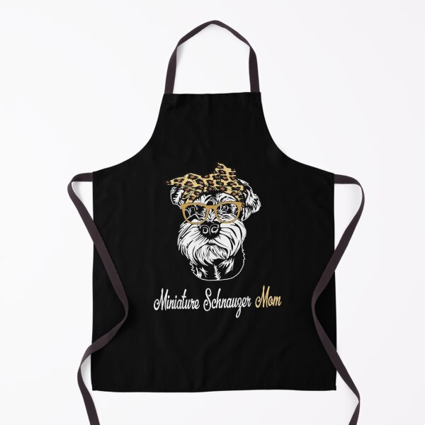 Item preview, Miniature Schnauzer Mom Leopard Bow Dog Lover designed and sold by WilfRedokry-21.