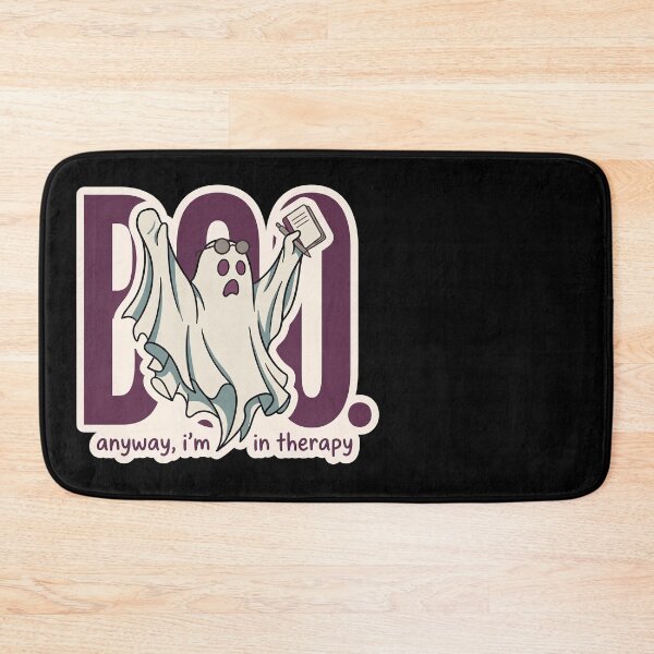 Item preview, Boo. Anyway, I'm in Therapy — Funny Ghost Art designed and sold by TheCalmEdit.