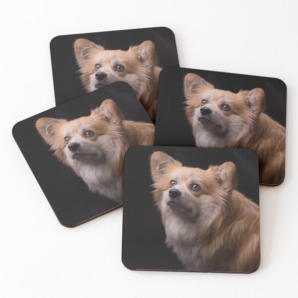 Item preview, Stunning Fluffy Corgi Gazing Upwards Portrait designed and sold by VanGaldo.