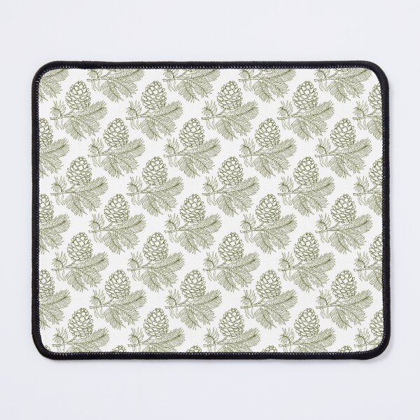 Item preview, White Background Pine Cone and Botanical Leaves Seamless Pattern designed and sold by Jyoti Digital Artist.