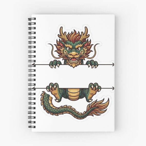 Item preview, Chinese Dragon Split Monogram  designed and sold by PetalsPaws.